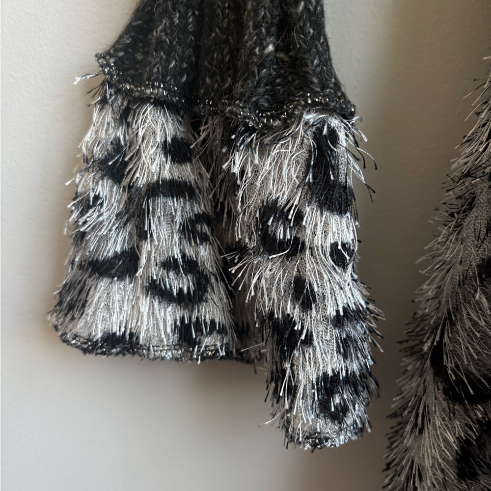 Sioni Patchwork Animal Print Jacket Cardigan Swea… - image 8